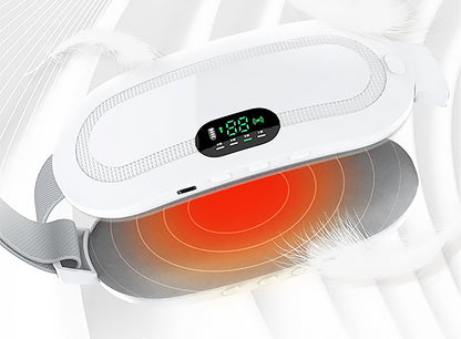 Heated and massaging menstrual belt